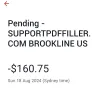 pdfFiller - Unauthorised credit card charge  - Photo 1